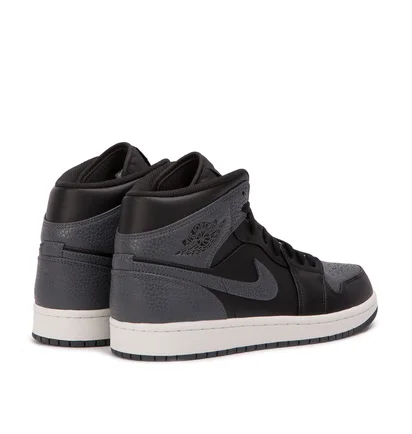 Air Jordan 1 MID (Schwarz / Dunkelgrau)