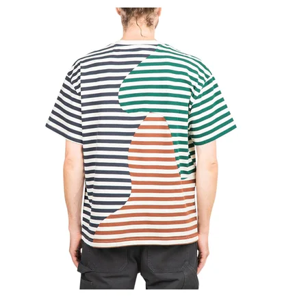 Brain Dead Organic Paneled Stripe Shirt (Multi)