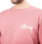 Stüssy Stock Pig. Dyed Crew (Himbeer-Rot)