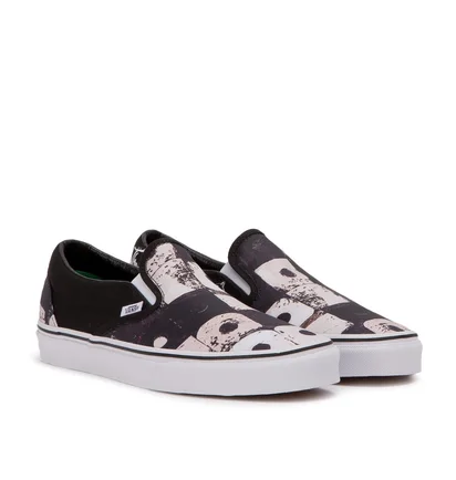 Vans x A Tribe Called Quest UA Classic Slip-On 'ATCQ' Track (Schwarz / Weiß)
