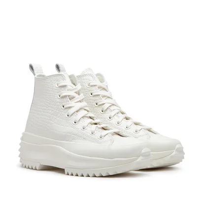Converse Run Star Hike Platform Croco Embossed (Weiß)
