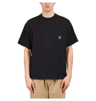 Brain Dead Mini Waffle Mock Neck T-Shirt (Schwarz)