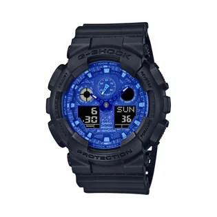 Casio G-Shock GA-100BP-1AER (Schwarz / Blau)