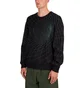 metalwood Wormhole Shaggy Sweater (Schwarz / Grün)