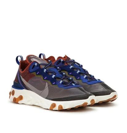 Nike React Element 87 'Dusty Peach' (Braun / Blau)