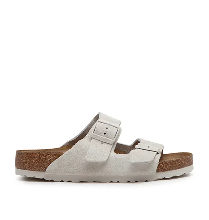 Birkenstock Arizona Soft Footbed Suede (Hellgrau)
