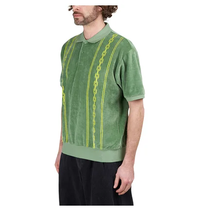 Obey Pensa Velour Polo (Grün)