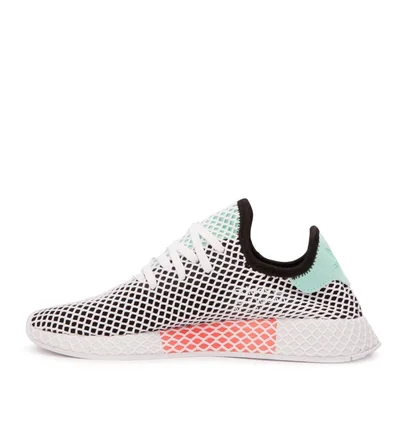 adidas Deerupt Runner (Schwarz / Weiß / Mint)
