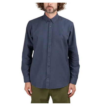Carhartt WIP Longsleeve Bolton Shirt (Blau)
