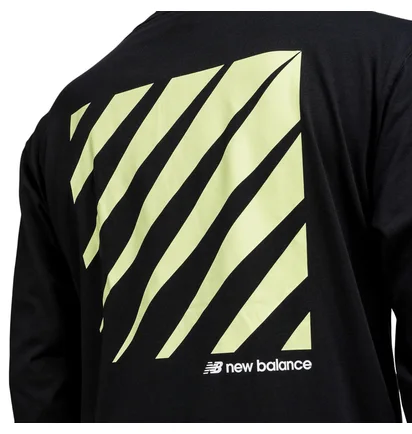 New Balance MT01537 BK Sport Style Optiks Long Sleeve Tee (Schwarz)