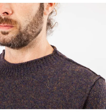 Stone Island Alpaca Crewneck (Blau meliert)