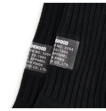Neighborhood Rib Socks (Schwarz)