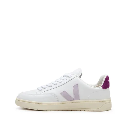 Veja WMNS V-12 Leather (Weiß / Rosa)