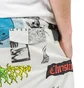 Aries Trasher Board Shorts (Weiß)