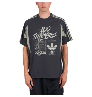 adidas x 100 Thieves T-Shirt (Grau)