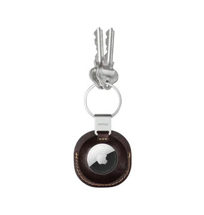 Orbitkey Leather Holder for AirTag (Braun)