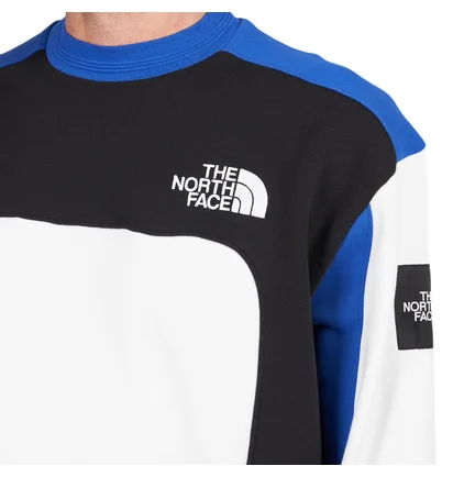 The North Face BB Cut & Sew Crew (Weiß / Blau / Schwarz)