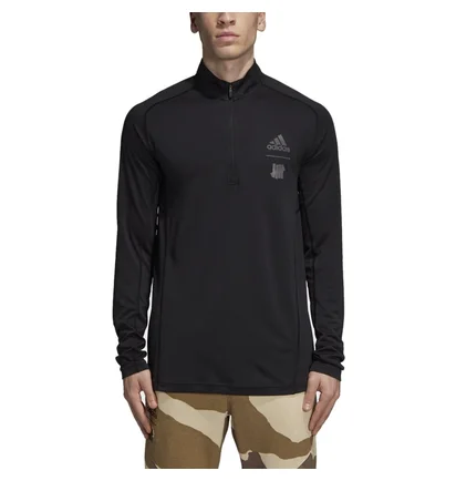 UNDEFEATED x adidas Running Half-Zip LS (Schwarz)