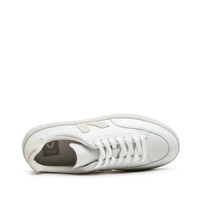 Veja WMNS V-12 Leather (Weiß / Beige)