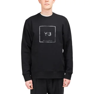 adidas Y-3 Reflective Square Logo Crewneck (Schwarz)