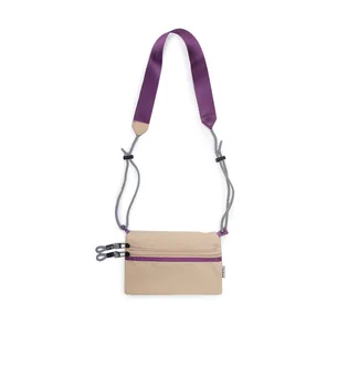 Taikan Sacoche Small Bag (Beige / Lila)