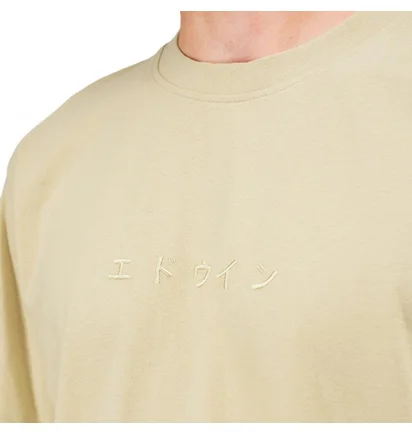 Edwin Katakana Embroidery T-Shirt (Beige)