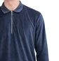 Edwin Key Polo LS Plush (Blau)