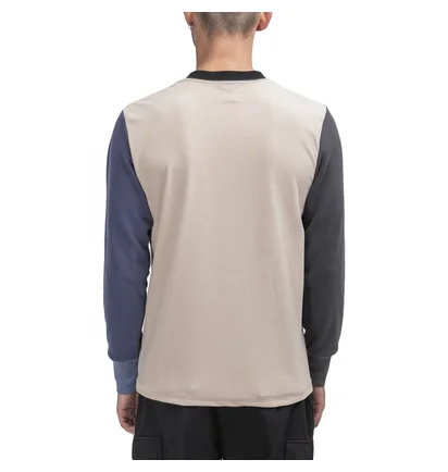 Aimé Leon Dore Color Blocked Fleece Longsleeve (Cream)