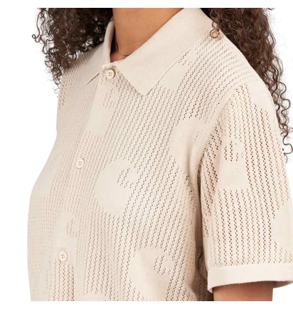 Carhartt WIP W’ S/S Temple Knit Shirt (Beige)