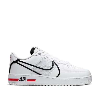 Nike Air Force 1 React (Weiss / Rot)