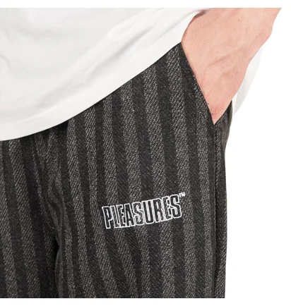 Pleasures Control Striped Easy Pants (Schwarz)