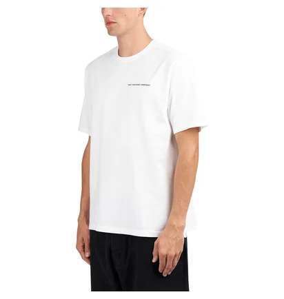 Pop Trading Company Logo T-Shirt (Weiss / Schwarz)