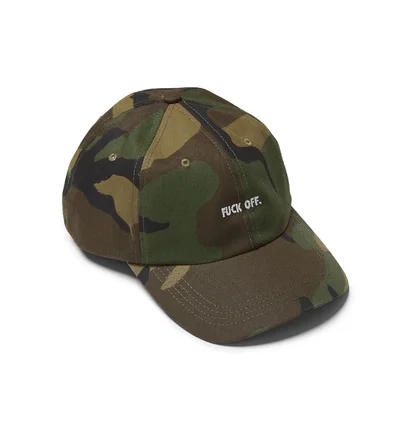 Raised by Wolves Fuck Off Dad Cap (Camo)