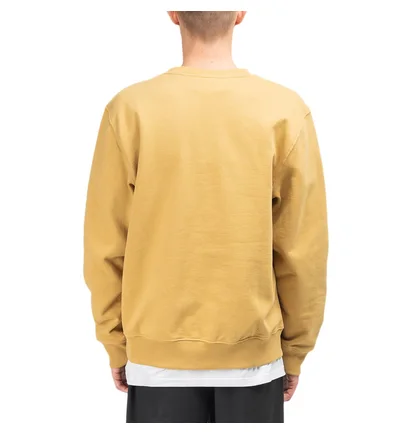 Stüssy Stock Embroidered Crewneck (Khaki)