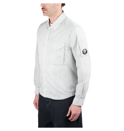 C.P. Company Chrome-R Full Zip Overshirt (Grau)