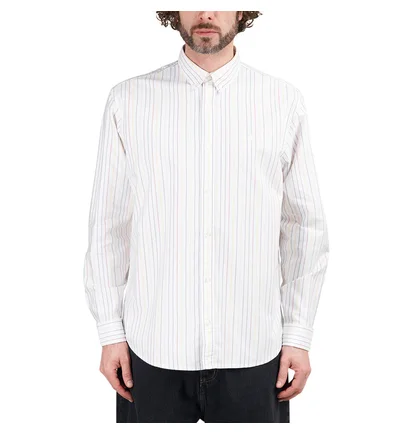 Carhartt WIP L/S Dabney Shirt (Weiß / Multi)