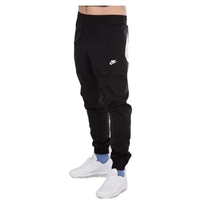 Nike NSW Swoosh Woven Pants (Schwarz / Weiß)