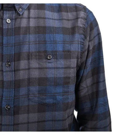 Norse Projects Anton Flannel Check (Dunkelblau)