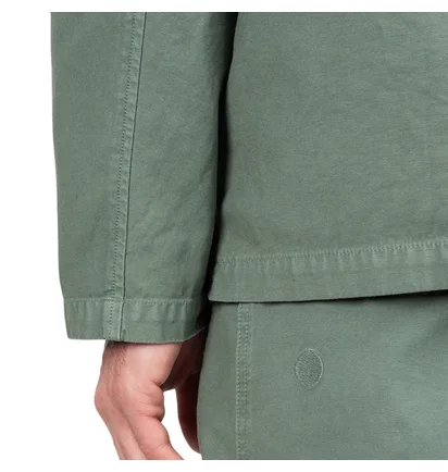 Norse Projects x Geoff McFetridge Mads Backsatin Shirt (Grüngrau)