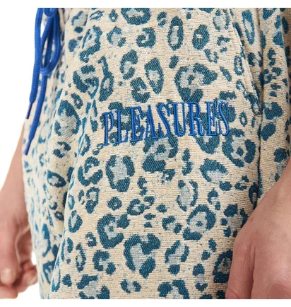 Pleasures Eclipse Cheetah Beach Pants (Cream / Blau)