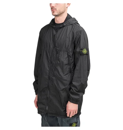Stone Island Garment Dyed Crinkle Isolante Jacket (Schwarz)