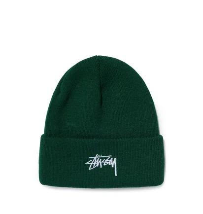 Stüssy Stock Cuff Beanie (Grün)