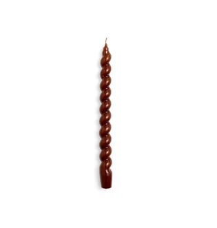 HAY Candle-Long Spiral (Braun)