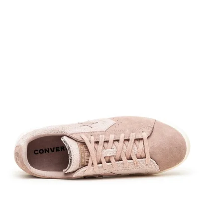 Converse x Earth Tone Suede Pro Leather OX (Blassrosa)