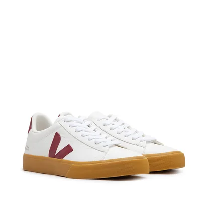 Veja WMNS Campo Chromefree Leather (Weiß / Rot)
