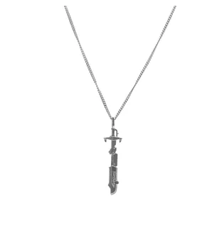 Gasius Manga Sword Pendant & 60cm Chain Silver (Silber)