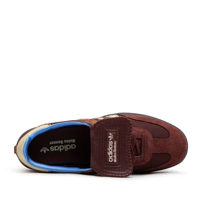 adidas x Wales Bonner Nylon Samba (Weinrot / Beige / Blau)