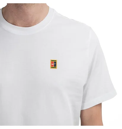 NikeCourt Tennis-T-Shirt (Weiß)