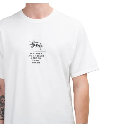 Stüssy City Stack Tee (Weiss)