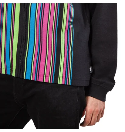 Stüssy Simon LS Zip Polo (Schwarz)